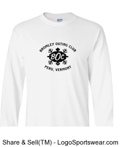Long Sleeve Adult T-Shirt- BLACK LOGO Design Zoom