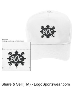Youth Cotton Twill Cap - BLACK LOGO Design Zoom